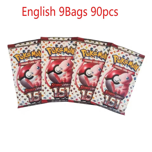 Super Hot 360PCS Pokemon TCG Game Collection Foil Cards Scarlet Violet Black Bolt White Flare Booster Box Gift