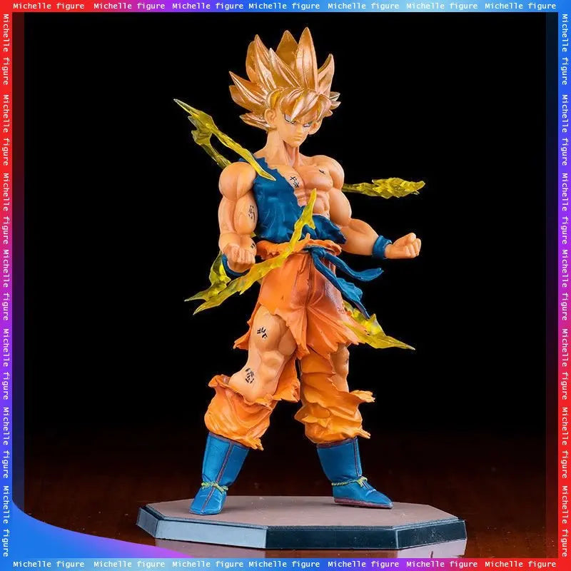Hot! Anime Dragon Ball Son Goku Super Saiyan Figure 17cm/6.69in Goku DBZ Action Figure Model Collectible Figurines