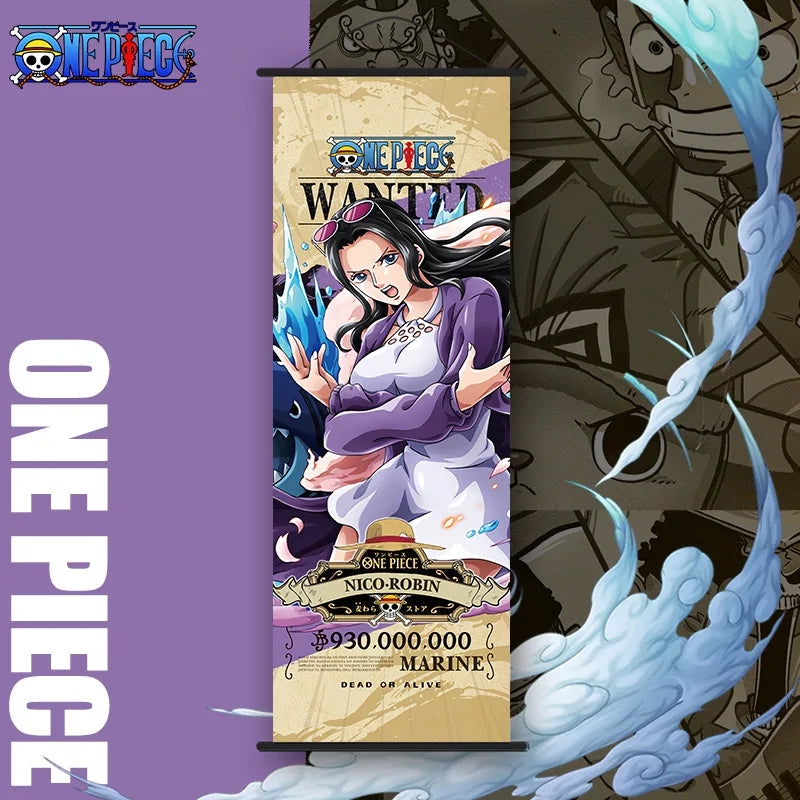 NEW One Piece: Long Wall Scroll Cartoon Monkey D. Luffy Scroll Poster