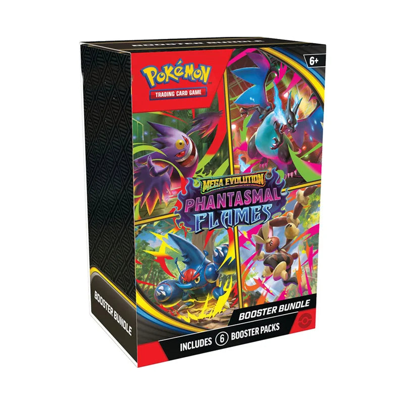 Pokemon PTCG English Mega Phantasmal Flames MEGA EVOLUTION Booster Bundle Version ME01 02 Trainer Box Collected Trading Cards