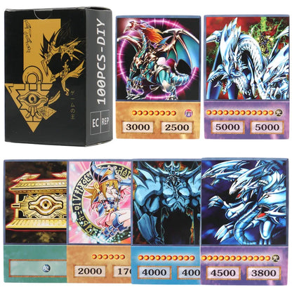Yu-Gi-Oh: 66-148PCS Yugioh Cards with Tin Box Yu Gi Oh Card English Holographic Golden Letter Duel Links Game Card Blue Eyes Exodia