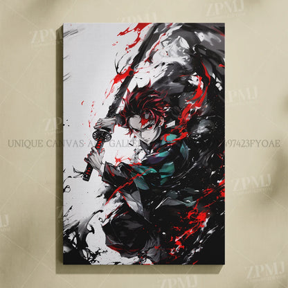 Demon Slayer: Kimetsu No Yaiba Home Decor Hd Prints Poster Pictures Wall Artwork No Framed Canvas Painting For Living Room