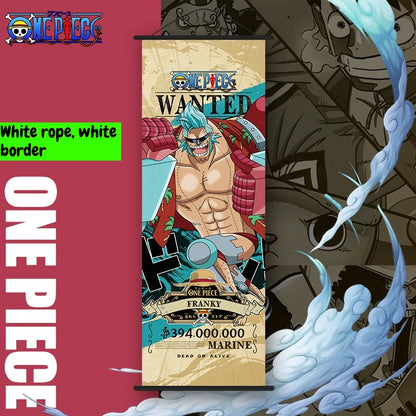 NEW One Piece: Long Wall Scroll Cartoon Monkey D. Luffy Scroll Poster