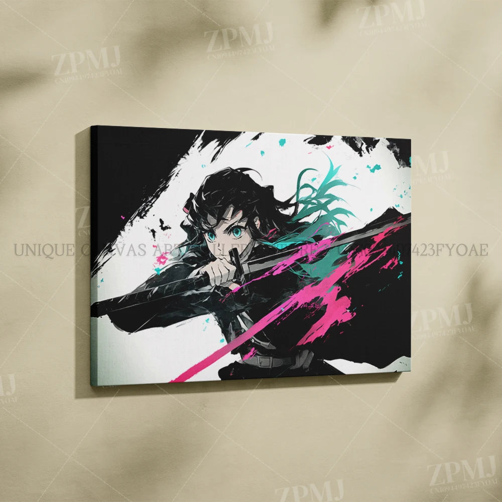 Demon Slayer: Kimetsu No Yaiba Home Decor Hd Prints Poster Pictures Wall Artwork No Framed Canvas Painting For Living Room