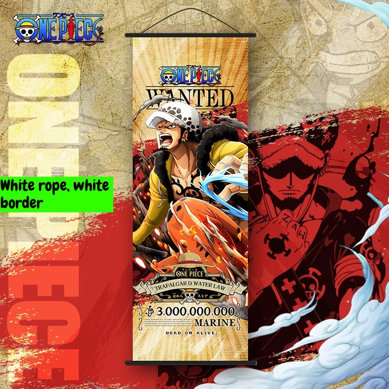 NEW One Piece: Long Wall Scroll Cartoon Monkey D. Luffy Scroll Poster