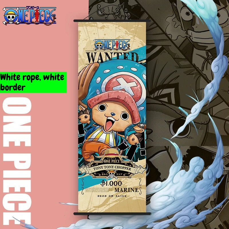 NEW One Piece: Long Wall Scroll Cartoon Monkey D. Luffy Scroll Poster