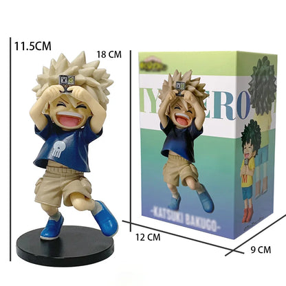 New My Hero Academia (MHA): Tomura Shigaraki / Izuku Midoriya / Katsuki Bakugo Cute Chibi PVC Figurine | Collectible Toy Model