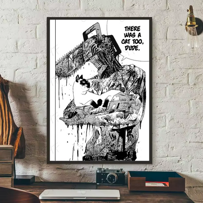 Classic Chainsaw Man: Poster High Quality Print Waterproof Wall Art Sticker For Bar Living Room Decor