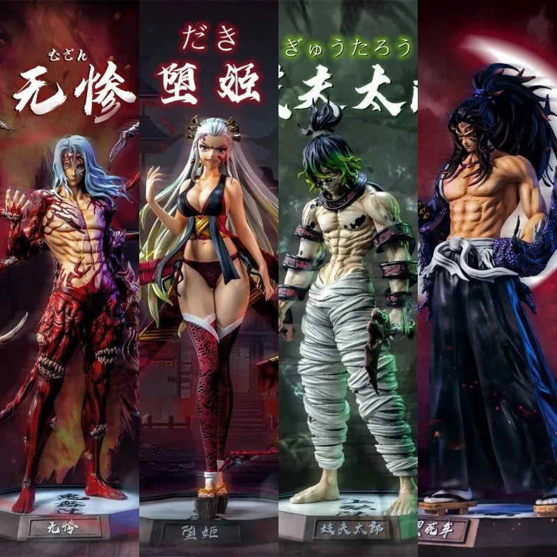 Demon Slayer: Figure Kamado Tanjirou Nezuko Action Figure Pvc Model Toys Zenitsu Figurine Inosuke Kimetsu Yaiba Figura Gift