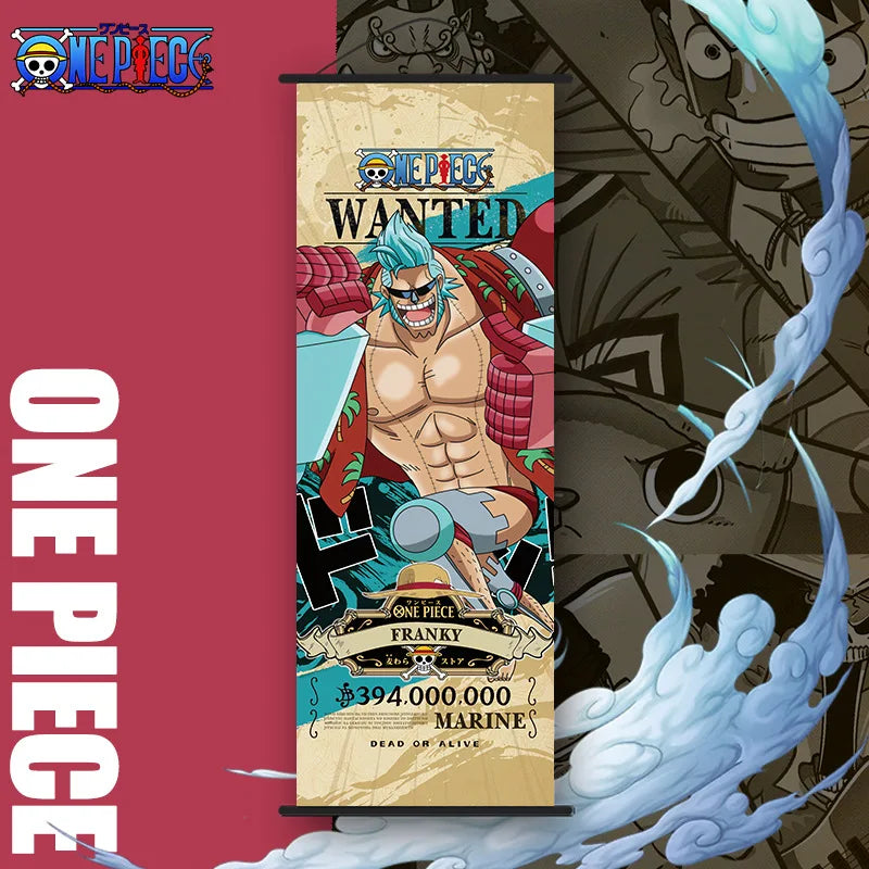 NEW One Piece: Long Wall Scroll Cartoon Monkey D. Luffy Scroll Poster