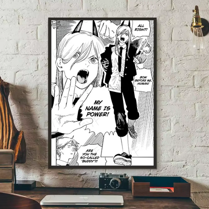 Classic Chainsaw Man: Poster High Quality Print Waterproof Wall Art Sticker For Bar Living Room Decor