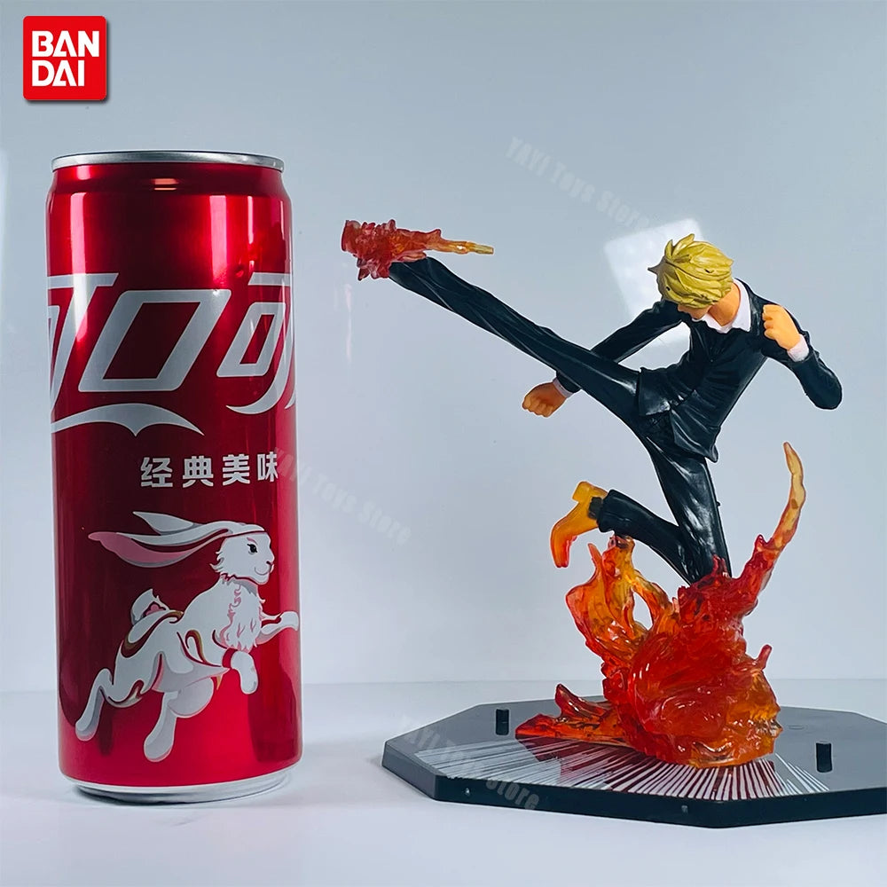 New One Piece Anime Figure Fire Fist Luffy Ace Sanji Battle Model Dolls PVC sabo Action Figurine Zoro Ghost Three-Knife