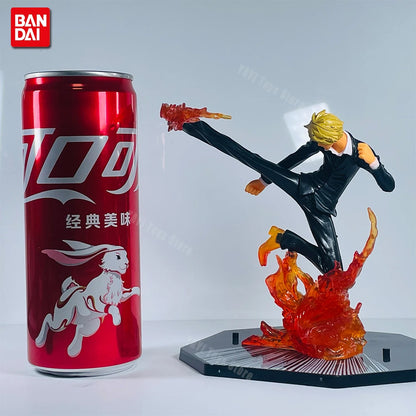New One Piece Anime Figure Fire Fist Luffy Ace Sanji Battle Model Dolls PVC sabo Action Figurine Zoro Ghost Three-Knife