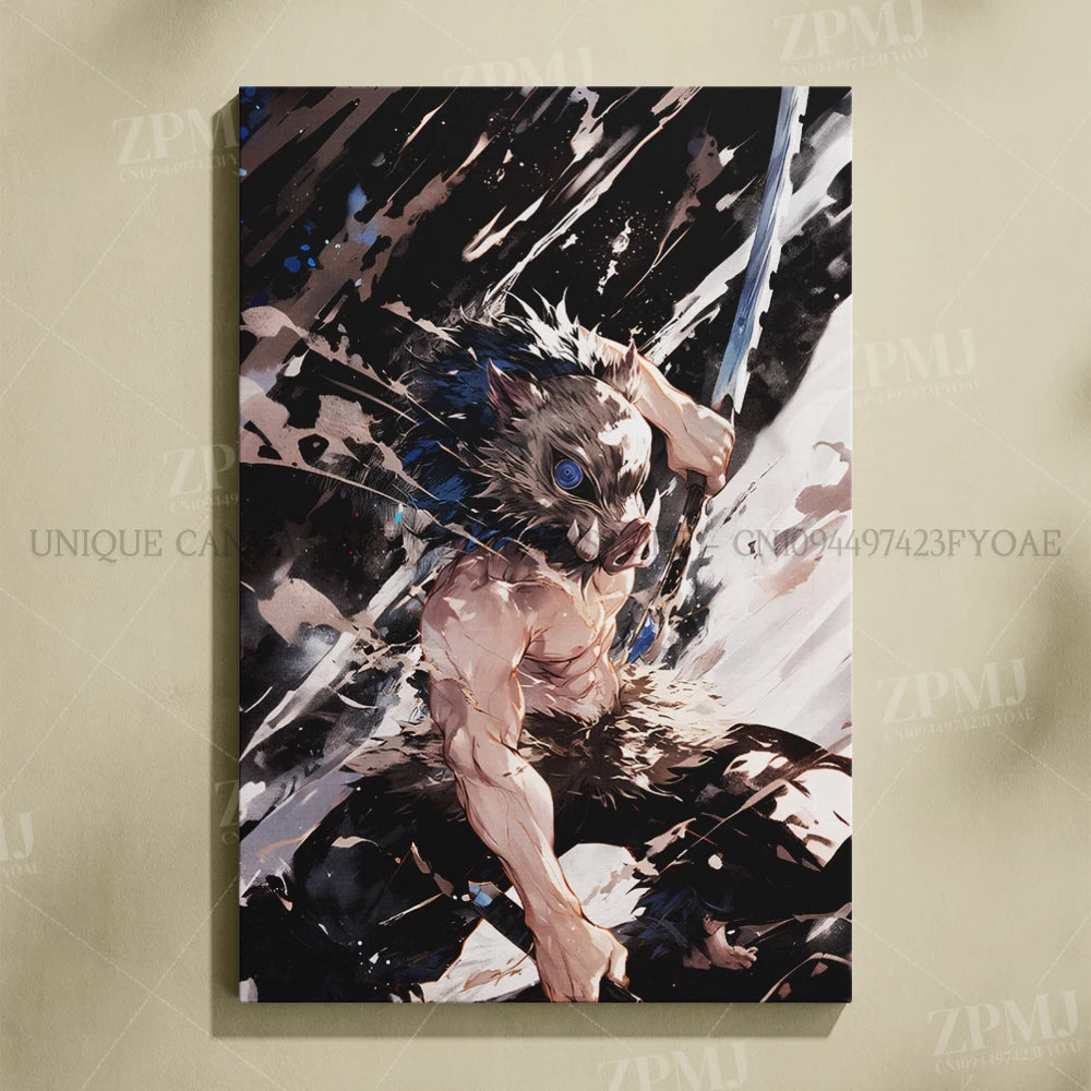 Demon Slayer: Kimetsu No Yaiba Home Decor Hd Prints Poster Pictures Wall Artwork No Framed Canvas Painting For Living Room