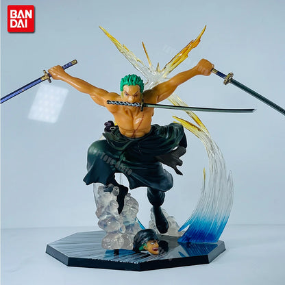 New One Piece Anime Figure Fire Fist Luffy Ace Sanji Battle Model Dolls PVC sabo Action Figurine Zoro Ghost Three-Knife
