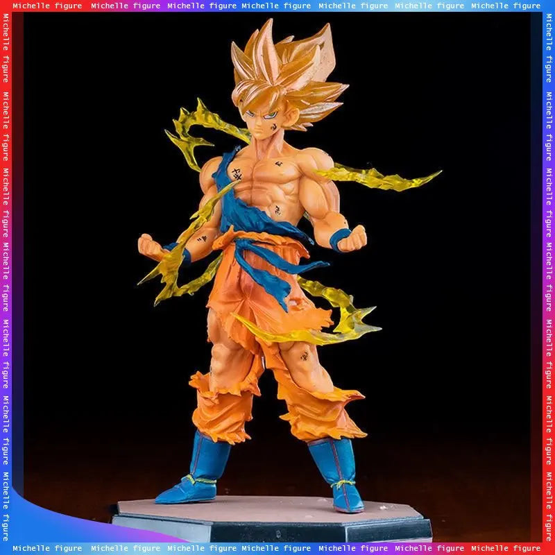 Hot! Anime Dragon Ball Son Goku Super Saiyan Figure 17cm/6.69in Goku DBZ Action Figure Model Collectible Figurines