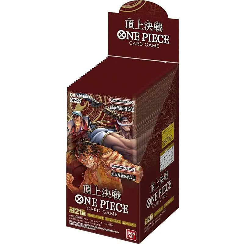 BANDAI One Piece Op01-op16 Series Card Game Romance Dawn Booster BOX JAPAN Anime TCG Collection Card in Stock