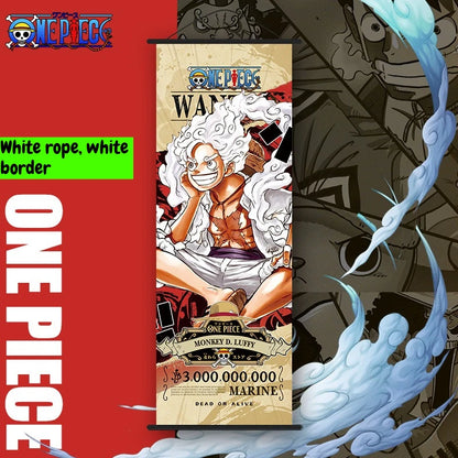 NEW One Piece: Long Wall Scroll Cartoon Monkey D. Luffy Scroll Poster