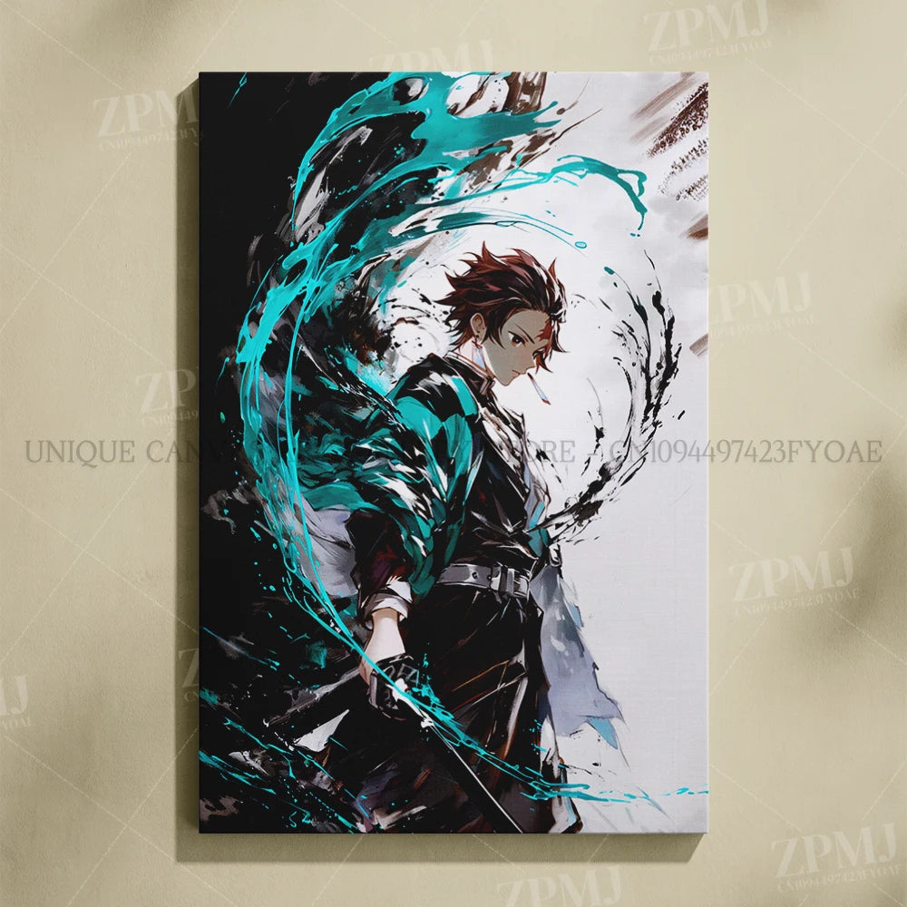 Demon Slayer: Kimetsu No Yaiba Home Decor Hd Prints Poster Pictures Wall Artwork No Framed Canvas Painting For Living Room