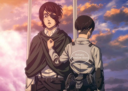 ⚡ Attack on Titan Anime Wall Poster | AOT Canvas Art for Gaming Room & Home Decor