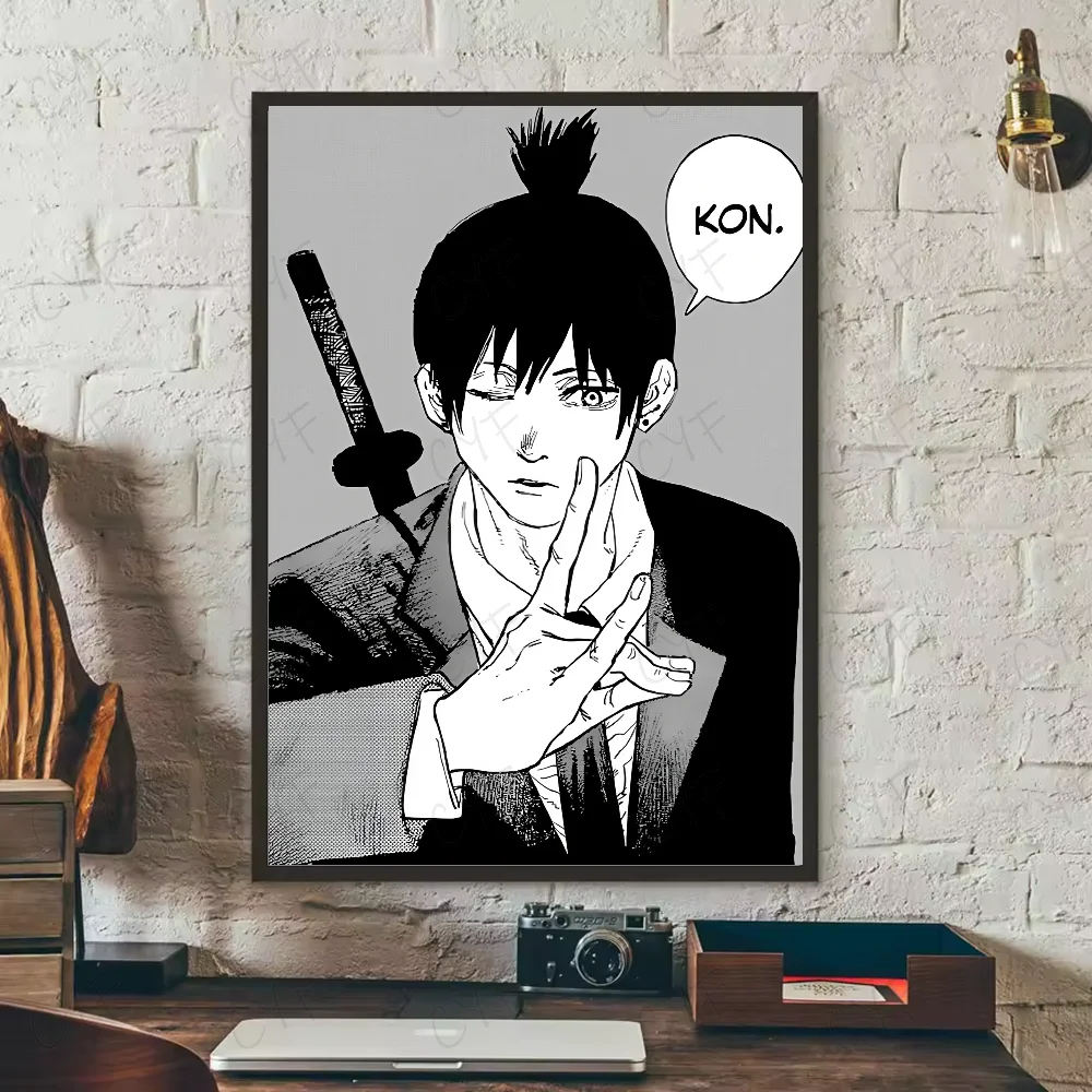 Classic Chainsaw Man: Poster High Quality Print Waterproof Wall Art Sticker For Bar Living Room Decor