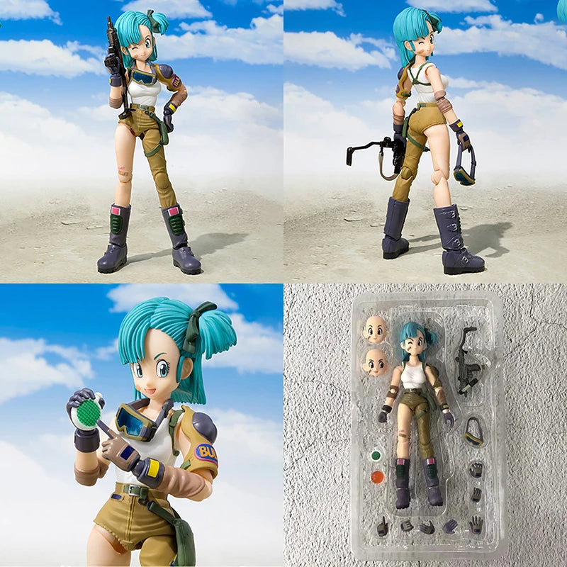 Bulma: 13.5cm Anime Dragon Ball Figures Bulma Action Figure Movable PVC Collection Figurine Model