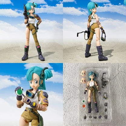 Bulma: 13.5cm Anime Dragon Ball Figures Bulma Action Figure Movable PVC Collection Figurine Model