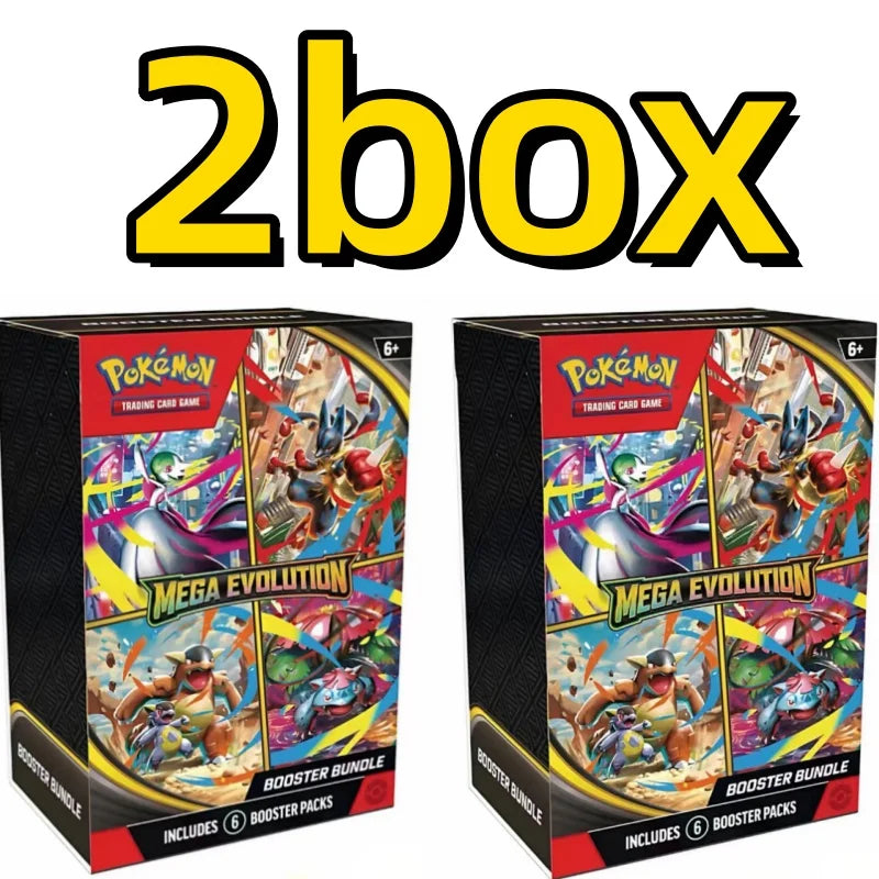 Pokemon PTCG English Mega Phantasmal Flames MEGA EVOLUTION Booster Bundle Version ME01 02 Trainer Box Collected Trading Cards