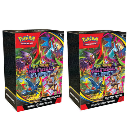 Pokemon PTCG English Mega Phantasmal Flames MEGA EVOLUTION Booster Bundle Version ME01 02 Trainer Box Collected Trading Cards