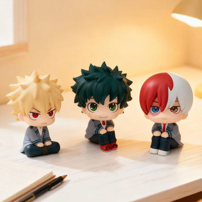 New My Hero Academia (MHA): Tomura Shigaraki / Izuku Midoriya / Katsuki Bakugo Cute Chibi PVC Figurine | Collectible Toy Model