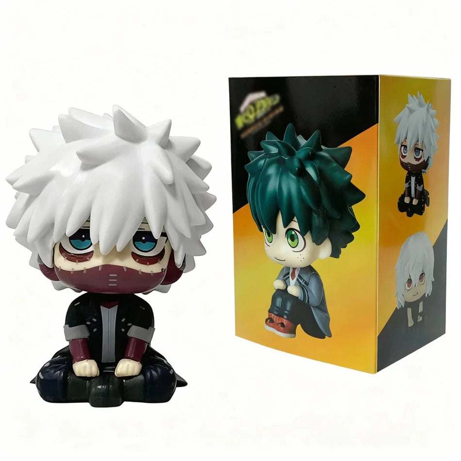 New My Hero Academia (MHA): Tomura Shigaraki / Izuku Midoriya / Katsuki Bakugo Cute Chibi PVC Figurine | Collectible Toy Model