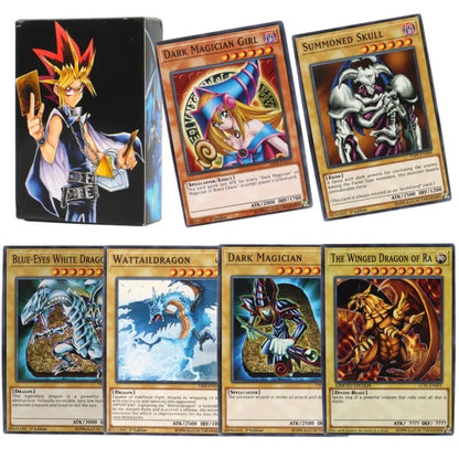 Yu-Gi-Oh: 66-148PCS Yugioh Cards with Tin Box Yu Gi Oh Card English Holographic Golden Letter Duel Links Game Card Blue Eyes Exodia
