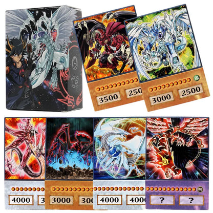 Yu-Gi-Oh: 66-148PCS Yugioh Cards with Tin Box Yu Gi Oh Card English Holographic Golden Letter Duel Links Game Card Blue Eyes Exodia