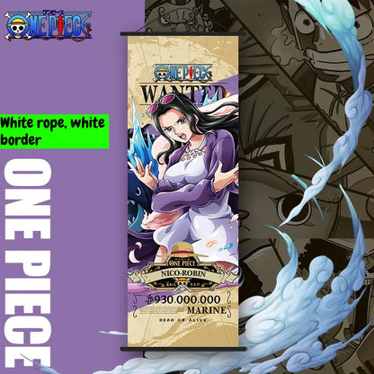 NEW One Piece: Long Wall Scroll Cartoon Monkey D. Luffy Scroll Poster