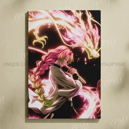 Demon Slayer: Kimetsu No Yaiba Home Decor Hd Prints Poster Pictures Wall Artwork No Framed Canvas Painting For Living Room