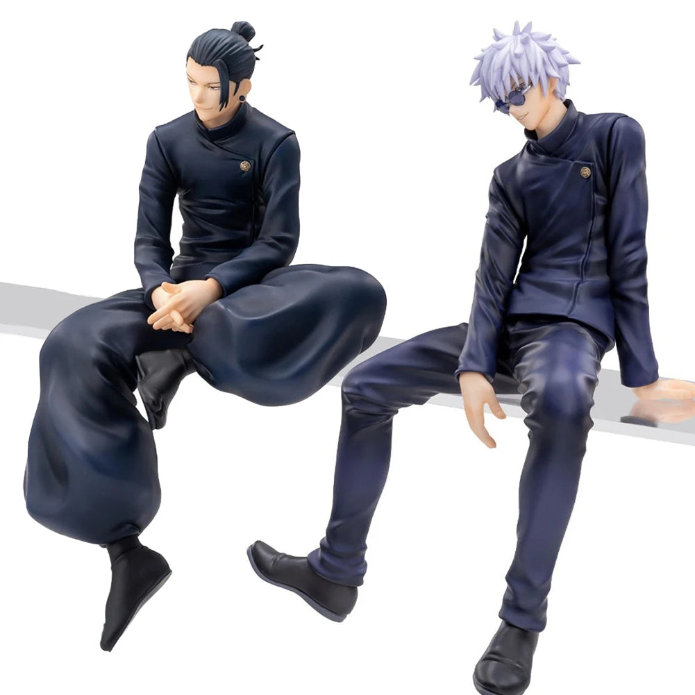 14cm Anime JJK Figure Sitting Gojo Action Figure Geto Suguru Figurine PVC Collection Model desktop ornaments Child Toys Gifts