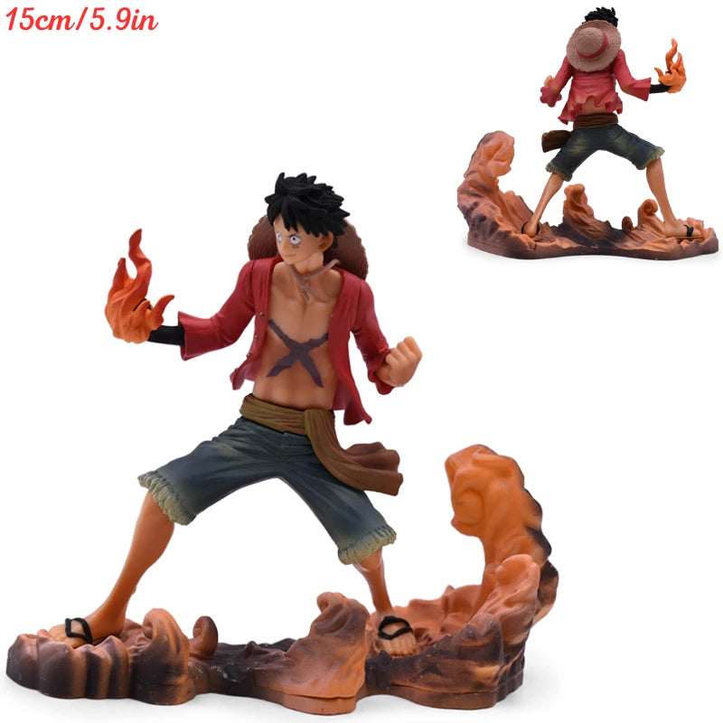 Monkey D Luffy Flowing Cherry PVC Action Figurine Collection Model