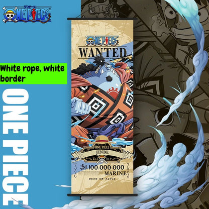 NEW One Piece: Long Wall Scroll Cartoon Monkey D. Luffy Scroll Poster