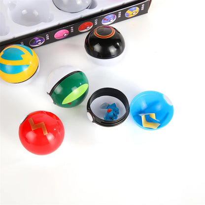 Pokemon: Pokeball 12Pcs/Set Pokemon Poke Ball Figure Toys Anime Pikachu Pocket Monster Pet Elf PVC Figurine Action Collection Model