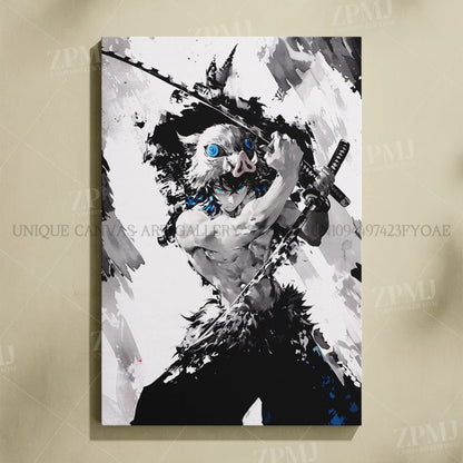 Demon Slayer: Kimetsu No Yaiba Home Decor Hd Prints Poster Pictures Wall Artwork No Framed Canvas Painting For Living Room