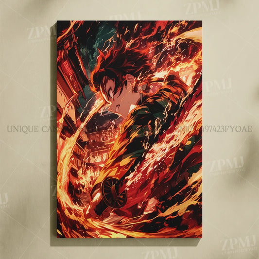 Demon Slayer: Kimetsu No Yaiba Home Decor Hd Prints Poster Pictures Wall Artwork No Framed Canvas Painting For Living Room