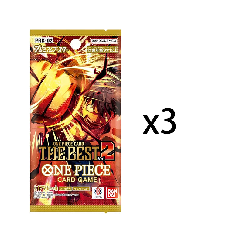 2025 BANDAI One Piece TCG Game Card PRB02 The Best Vol.2 Booster Box Japanese Sealed