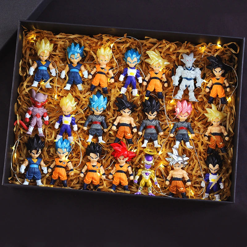 Dragon Ball Z: 16/21 Pcs Anime Figure Son Gohan Vegeta Broly Piccolo Majin Buu Set Action Figurine Model