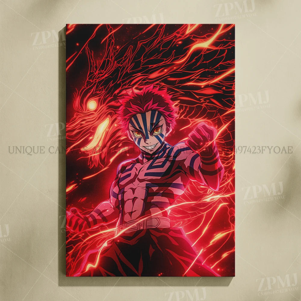 Demon Slayer: Kimetsu No Yaiba Home Decor Hd Prints Poster Pictures Wall Artwork No Framed Canvas Painting For Living Room