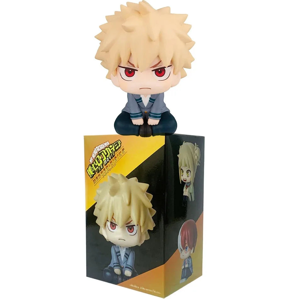 New My Hero Academia (MHA): Tomura Shigaraki / Izuku Midoriya / Katsuki Bakugo Cute Chibi PVC Figurine | Collectible Toy Model