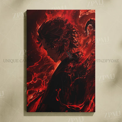 Demon Slayer: Kimetsu No Yaiba Home Decor Hd Prints Poster Pictures Wall Artwork No Framed Canvas Painting For Living Room