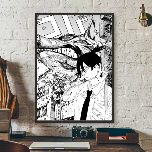 Classic Chainsaw Man: Poster High Quality Print Waterproof Wall Art Sticker For Bar Living Room Decor