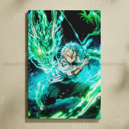 Demon Slayer: Kimetsu No Yaiba Home Decor Hd Prints Poster Pictures Wall Artwork No Framed Canvas Painting For Living Room