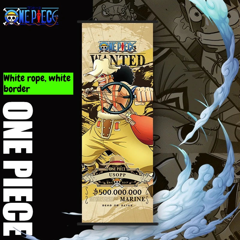 NEW One Piece: Long Wall Scroll Cartoon Monkey D. Luffy Scroll Poster
