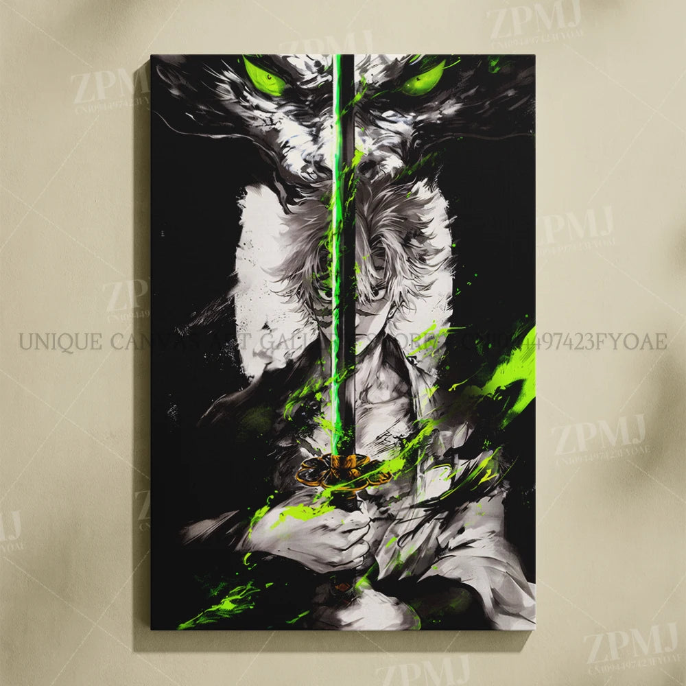 Demon Slayer: Kimetsu No Yaiba Home Decor Hd Prints Poster Pictures Wall Artwork No Framed Canvas Painting For Living Room